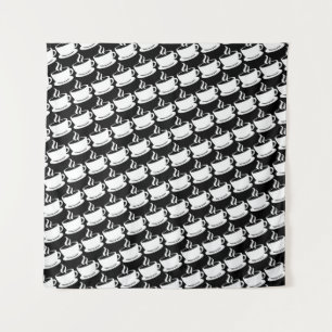 Kaffeemuster Wandteppich