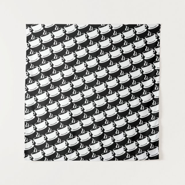 Kaffeemuster Wandteppich (Vorderseite)