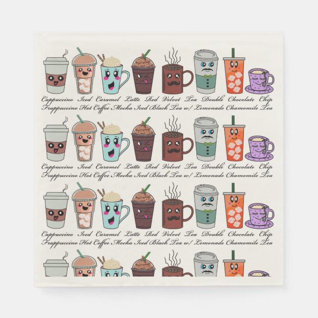 Kaffeepapier Napkins Serviette (Vorderseite)