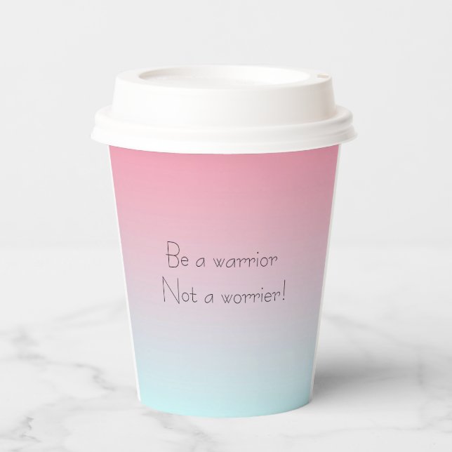 Kaffeepapierkisten Pappbecher (Vorderseite)