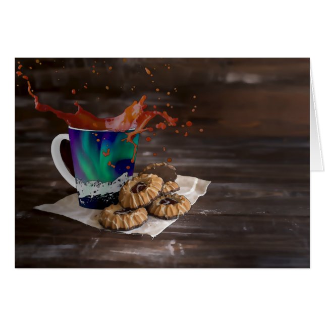 Kaffeepause - 5" x 7" Art Card (Vorderseite (Horizontal))