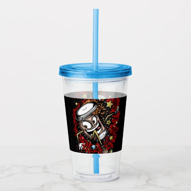 Kaffeepause Acryltrinkbecher (Vorderseite)