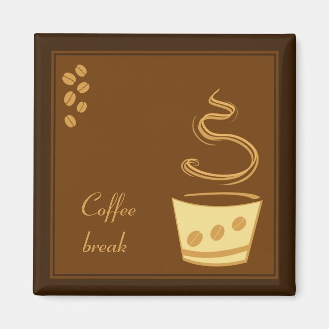 Kaffeepause - Business Magnet Design (Vorne)
