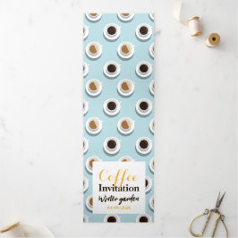 Kaffeepause Dreifach-gefaltete Programmkarte