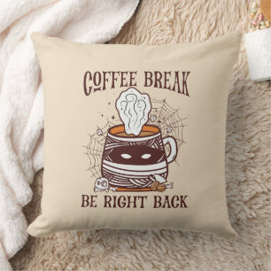 Kaffeepause - Halloween-Thema Kissen