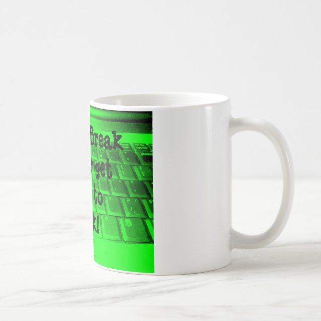 Kaffeepause ist erhalten vorbei zurück zu kaffeetasse (Rechts)