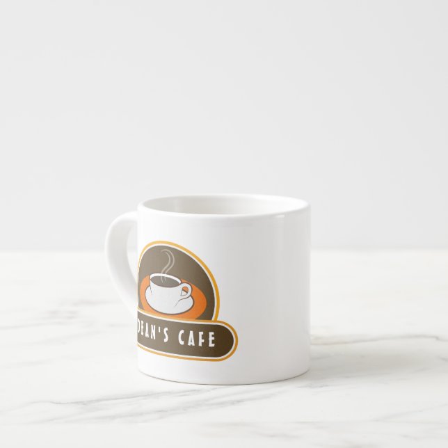 Kaffeepause Kaffee Café Orange Espresso Cups Espressotasse (Vorderseite Links)