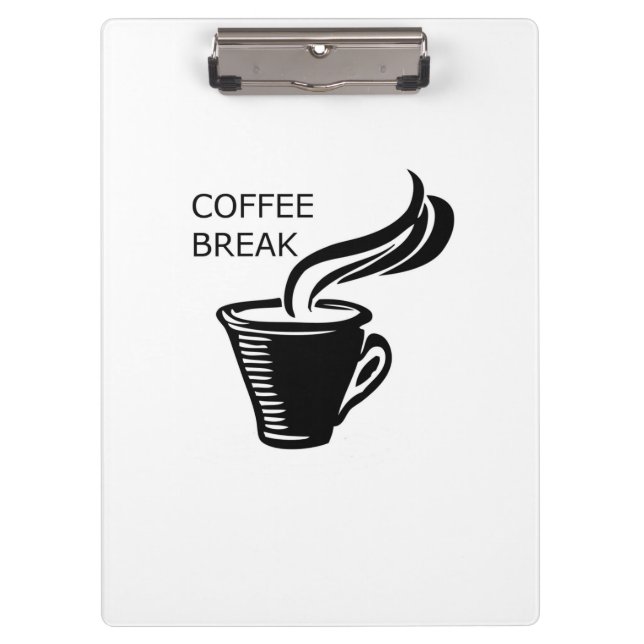 Kaffeepause Klemmbrett (Vorderseite)
