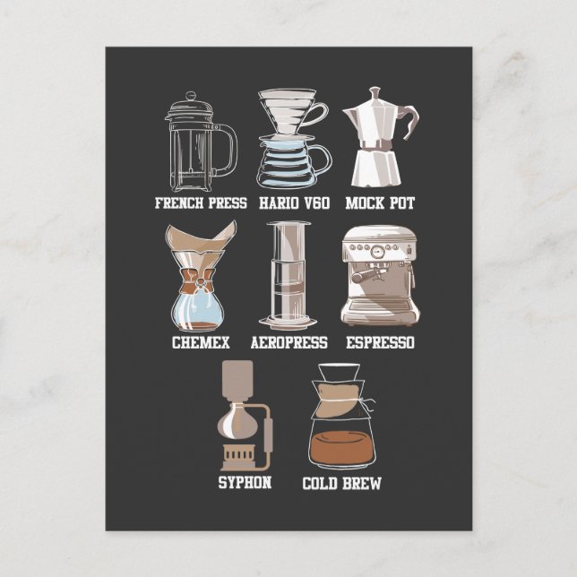 Kaffeepause Methode Koffein Espresso Latte Postkarte (Vorderseite)