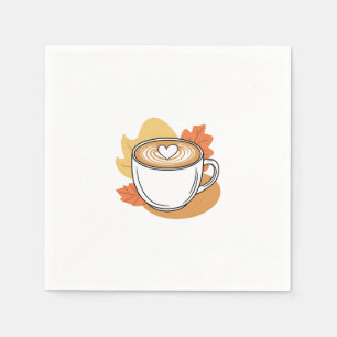 Kaffeepause mit der Natur Serviette