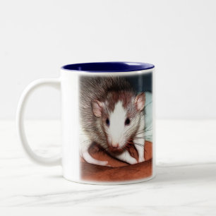 Kaffeepause Ratties 02 Zweifarbige Tasse