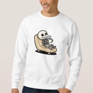 Kaffeepause – Sensenmann Dark Humor Kaffee Sweatshirt