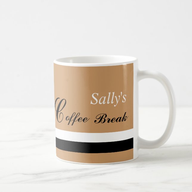 Kaffeepause Tasse mit Namen (Rechts)