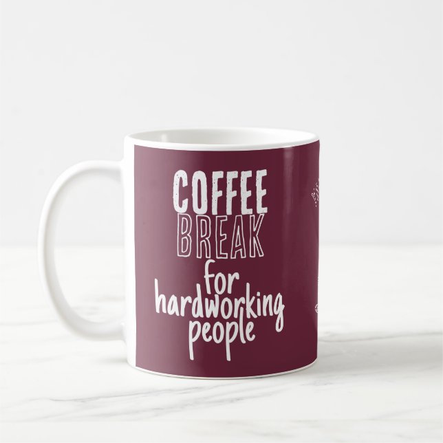 Kaffeepause – Tolle Ideen – Burgund  Kaffeetasse (Links)