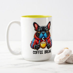 Kaffeepause  zweifarbige tasse