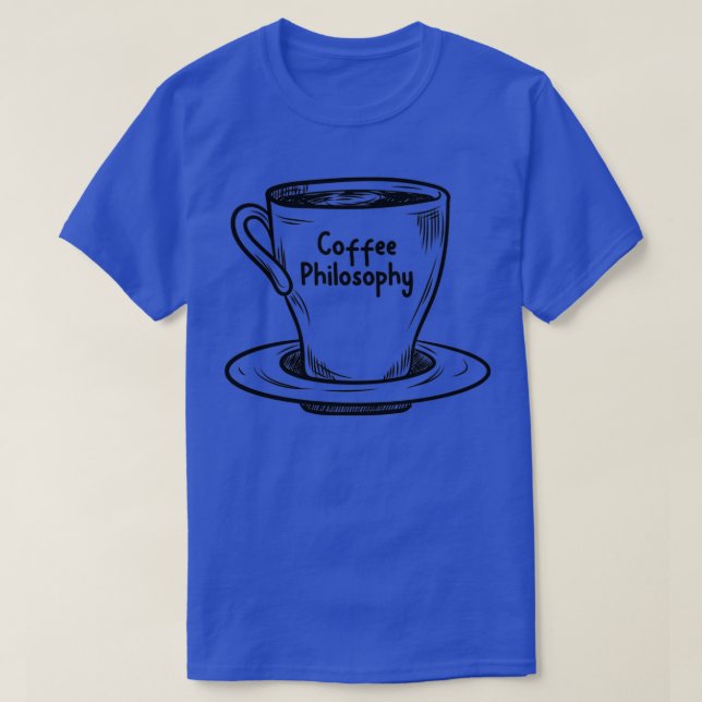 Kaffeephilosophie T-Shirt (Design vorne)