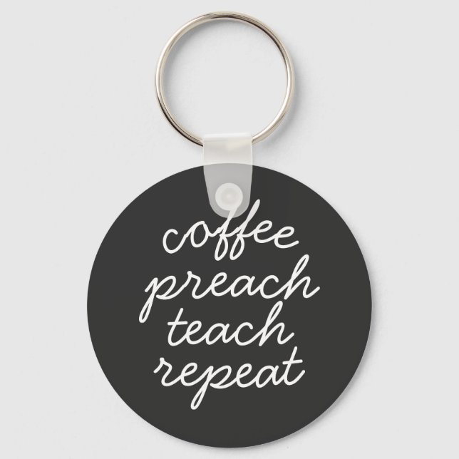 Kaffeepräsentation Wiederholung Schlüsselanhänger (Vorderseite)
