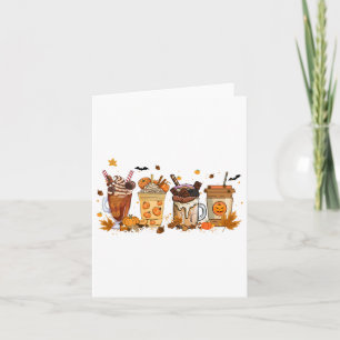 Kaffeepumpkin Spice Latte Erntedank Coffe Karte