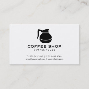 Kaffeepuppe (schwarz) visitenkarte