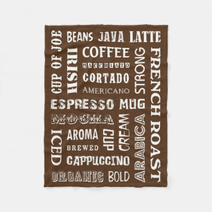 KAFFEERWORTE FLEECEDECKE