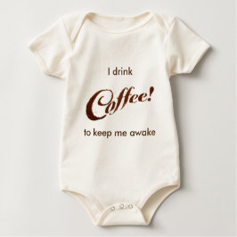 Kaffeesatz-Kaffee - Baby-Ausstattung Baby Strampler
