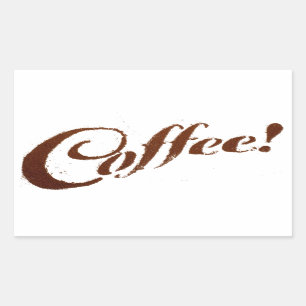 Kaffeesatz-Kaffee - Rechteck-Aufkleber Rechteckiger Aufkleber
