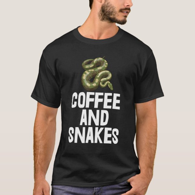 Kaffeeschlangen Python Schleichende T-Shirts Schla (Vorderseite)