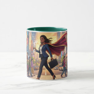 Kaffeeschöne Superfrau Kaffeetasse