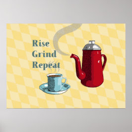 Kaffeeschrift im Mittelalter Poster