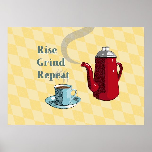 Kaffeeschrift im Mittelalter Poster (Vorne)