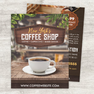 Kaffeeshop Café Flyer Vorlage