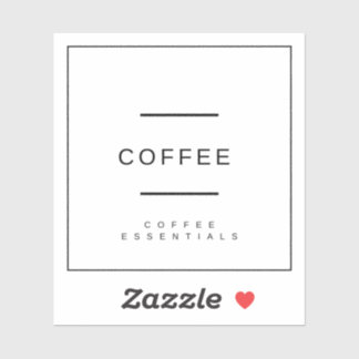 Kaffeesiegel/Aufkleber Aufkleber
