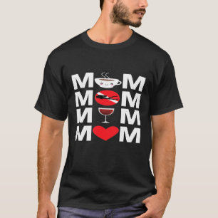 Kaffeeskuba Diving Mama Diver Mutter Flagge T-Shirt