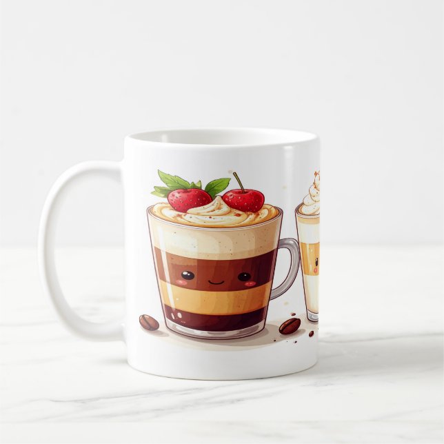 Kaffeesorten-Führer Tasse - Bildungs-Barista-Diagr (Links)