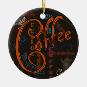 Kaffeesorten Keramik Ornament