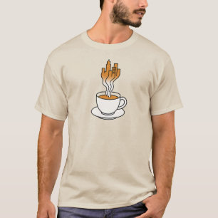Kaffeestadt - Minimalistischer Skyline-T - Shirt U