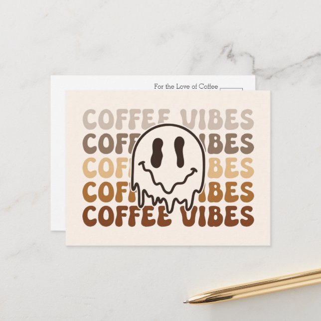 Kaffeestimmung Postkarte (Vorderseite/Rückseite Beispiel)
