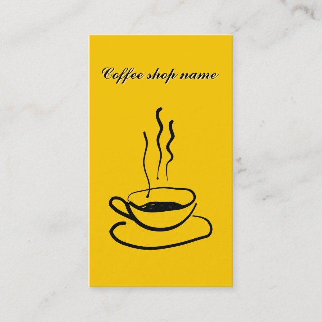 Kaffeestube-Visitenkarte Visitenkarte (Vorderseite)