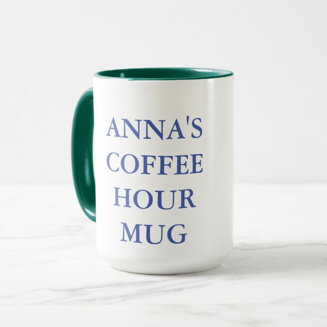 Kaffeestunde Tasse mit Kreuz (Vorderseite Links)