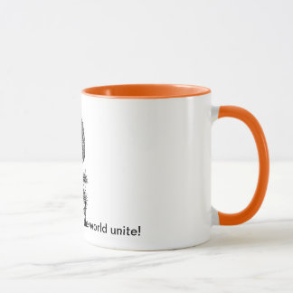 Kaffeesüchtige der Welt vereinigen! Tasse