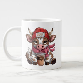 Kaffeesüchtige Kuh Jumbo-Tasse