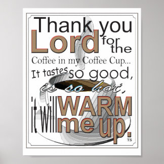 Kaffeetablett Poster