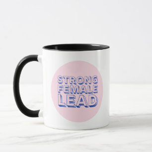 Kaffeetasse 3D-Buchstaben "Starke weibliche Führun