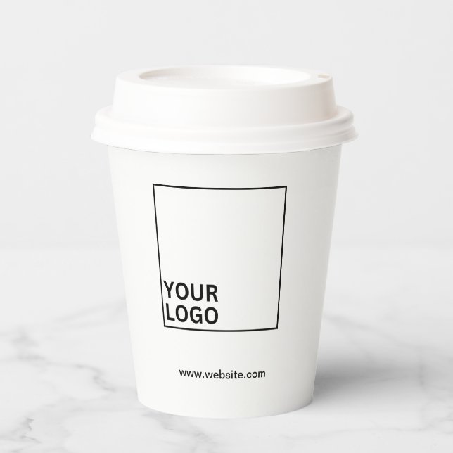 Kaffeetasse aus Papier Pappbecher (Vorderseite)