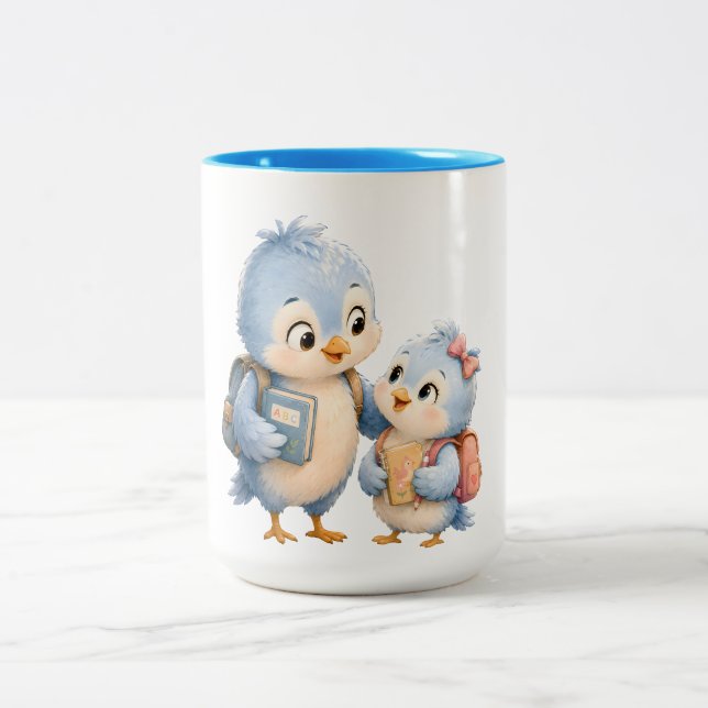 Kaffeetasse Blue Bird Geschwister (Mittel)