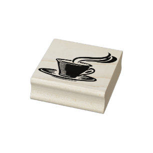 Kaffeetasse Briefmarke Gummistempel