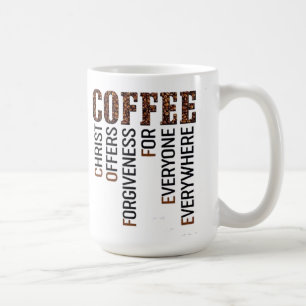 KAFFEETASSE Christus bietet Verzeihen für jeder an