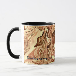 Kaffeetasse. Deuteronomium 31:8 Bibelvers.  Tasse