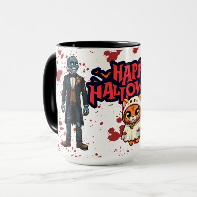 Kaffeetasse | Frohes Halloween (Vorderseite Links)