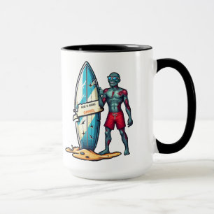 Kaffeetasse Ich liebe meinen Akashic Zombie Surf